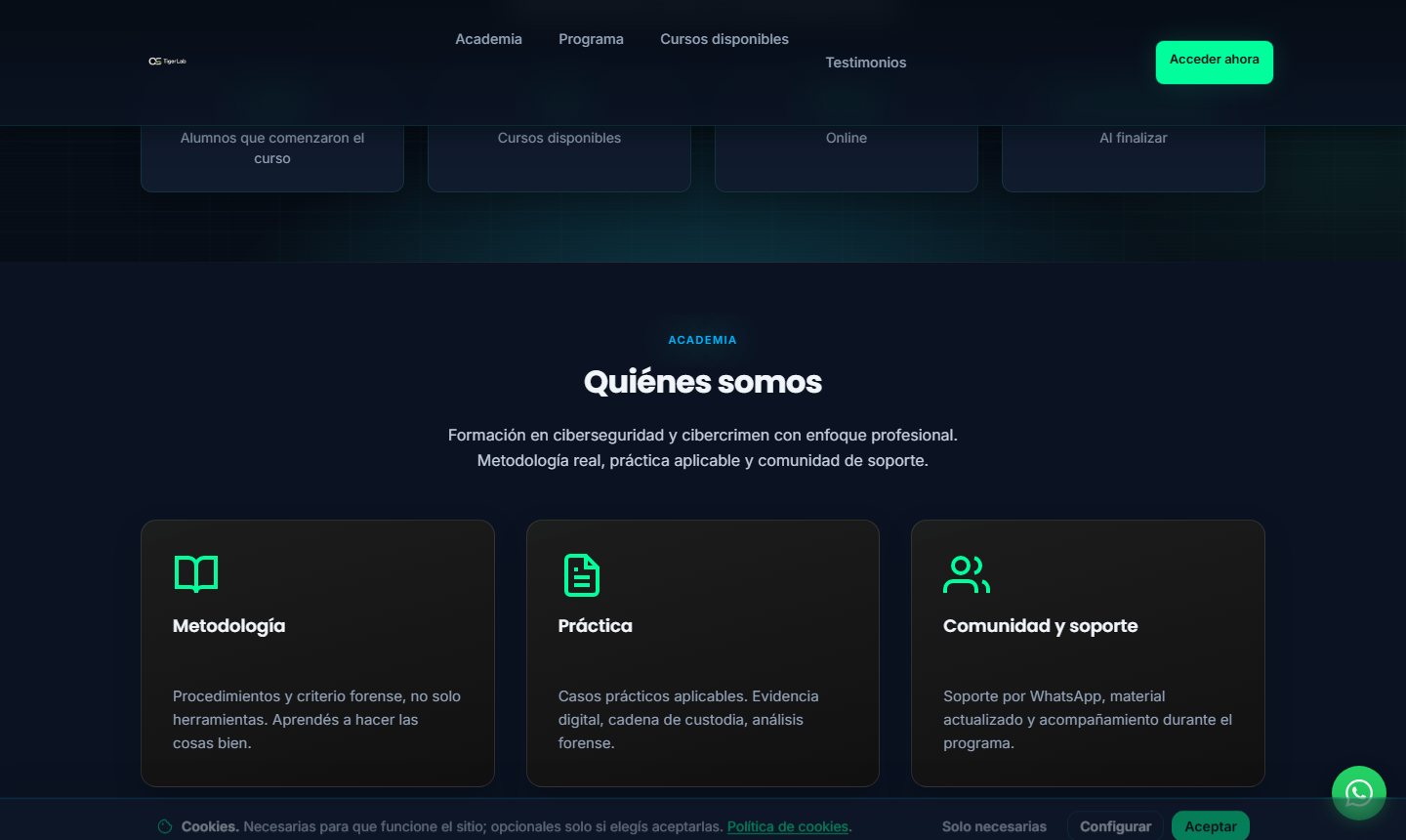 Bloques de metodología y práctica de OS TigerLab.