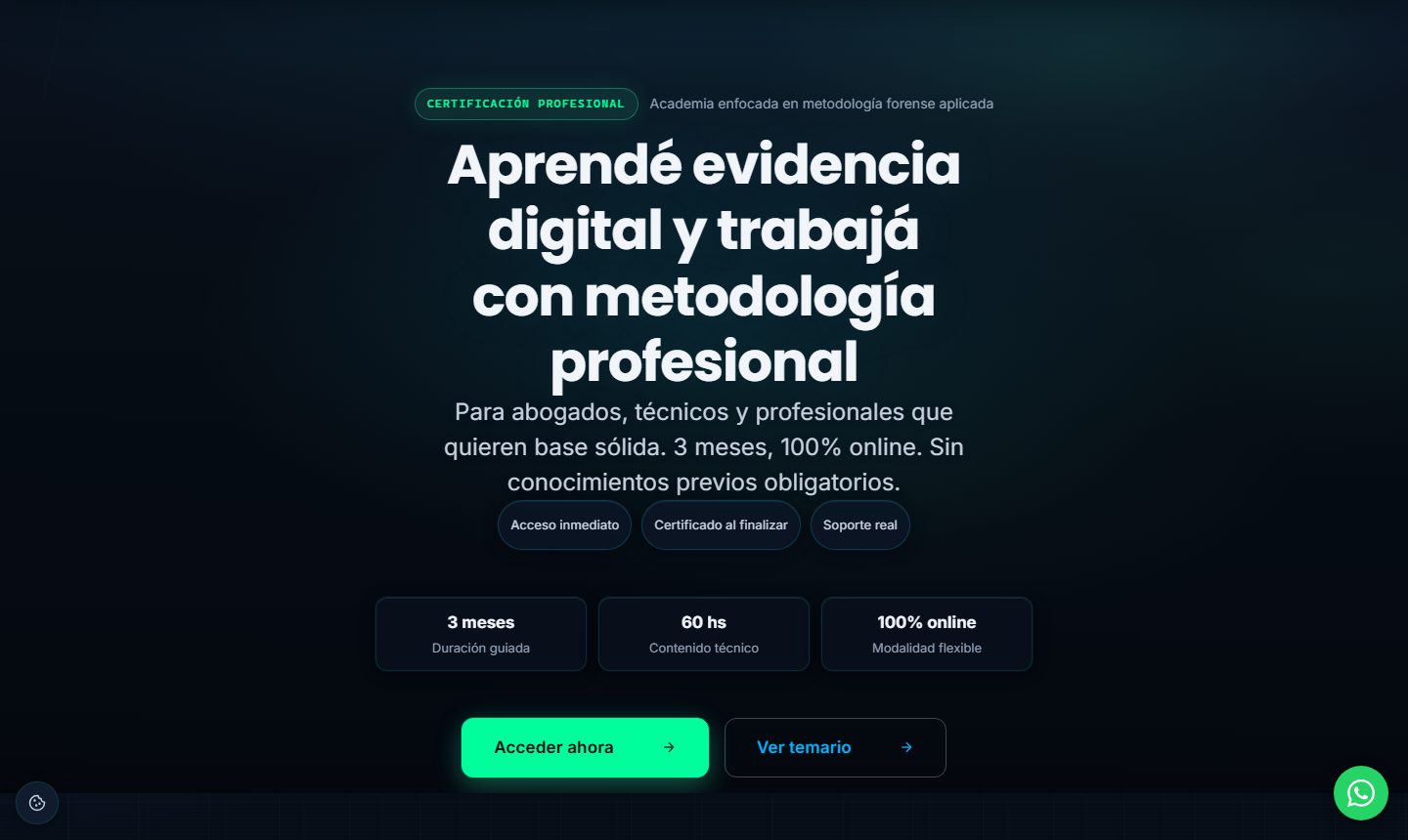 Inicio de OS TigerLab, academia de evidencia digital.